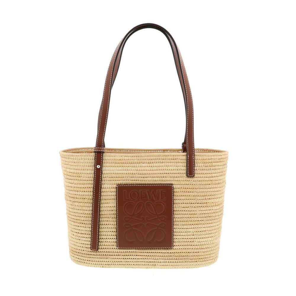 LOEWE Square Basket Bag Tote Beige